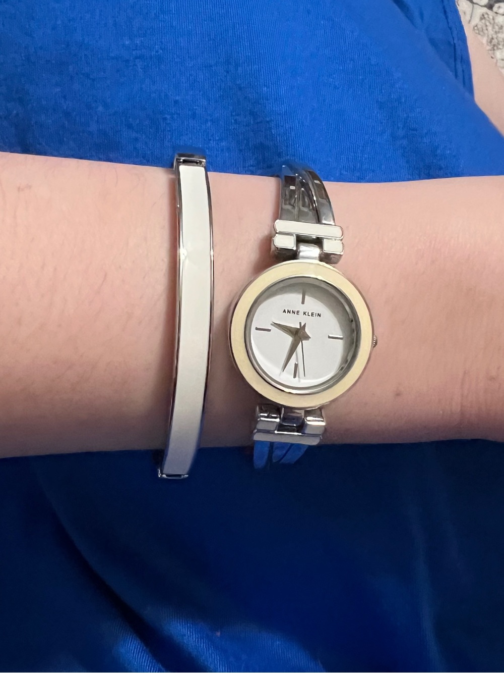 Anne Klein Minimalist Bracelet + Watch Set